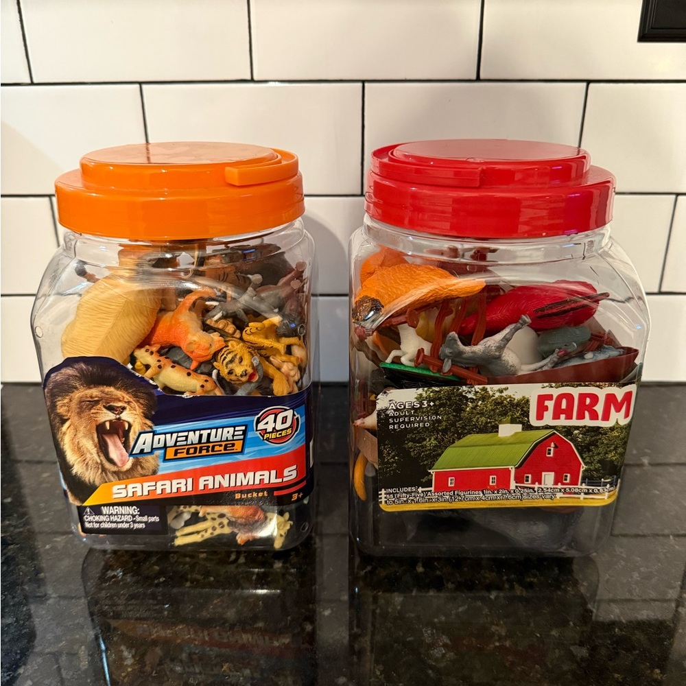 Adventure Force Safari and Farm Animal Toy Set